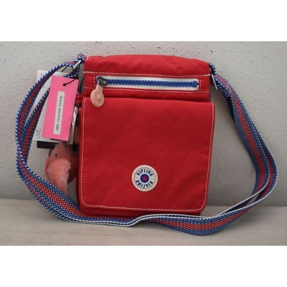 Kipling KIA2V1-P0C Women's Red/Berry Blitz NWEldorado Crossbody Bag - Picture 9 of 14